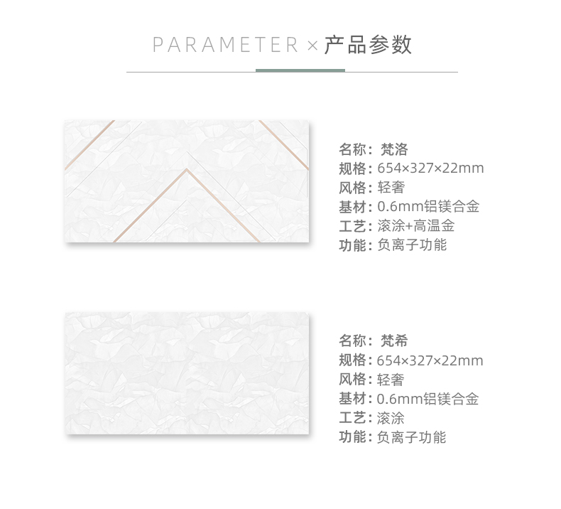 產品參數